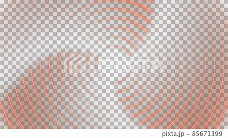 CG circle: Many shining light spots and light trails fluttering in a circle 85671399