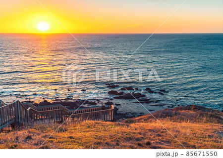 Hallett Cove boardwalk leading down the beach Hallett Cove boardwalk leading down the beach 85671550