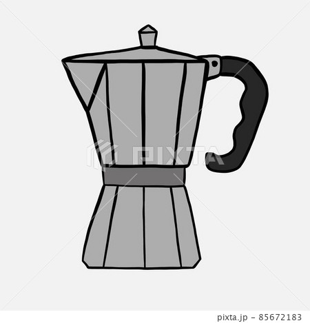 doodle freehand sketch drawing of coffee brewing pot. 85672183