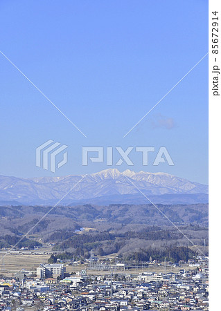 船岡城址公園から雪の蔵王を望む 船岡城址公園から雪の蔵王を望む 85672914