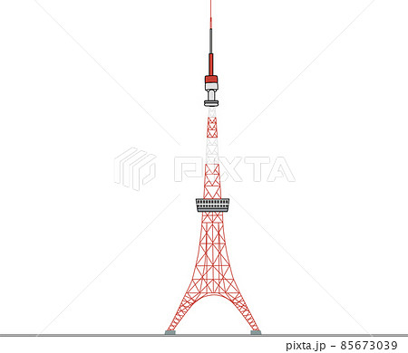 東京タワーのイラスト素材のイラスト素材