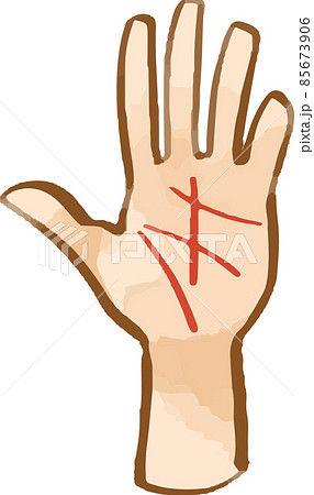 手相のイラスト 85673906