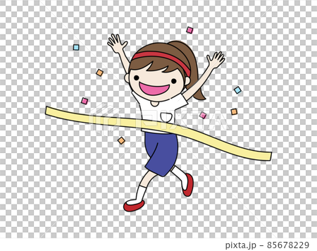 獲得第一名的女孩的插圖 85678229