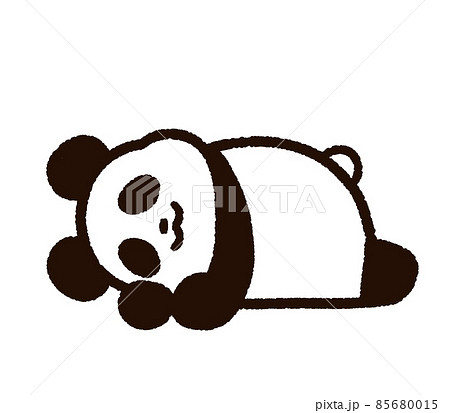 ゴロゴロしているかわいいパンダ 85680015