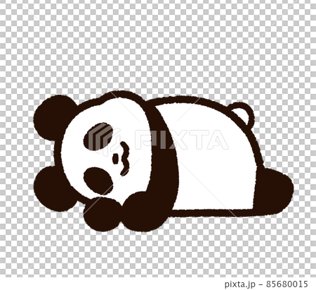 一隻可愛的熊貓正在隆隆作響 85680015