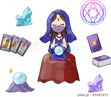 占い師(女性)　アイテムセット 85681973