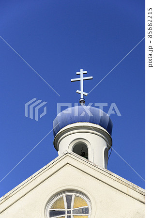 神戸ハリストス正教会の屋根は地中海の色 85682215