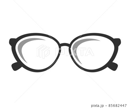 Glasses Icon. Vector illustration. Elements for Design. Glasses Icon on White Background 85682447