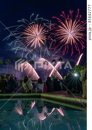 名古屋港の冬花火と周辺の風景 85682777