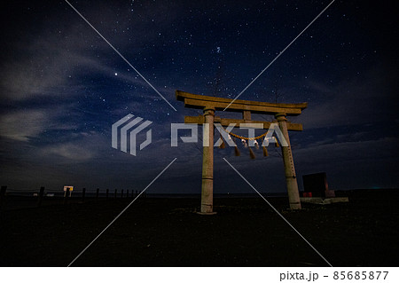 釣ヶ崎海岸の星空 釣ヶ崎海岸の星空 85685877