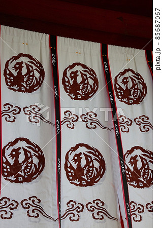 東大寺中門の鳳凰の門幕 85687067