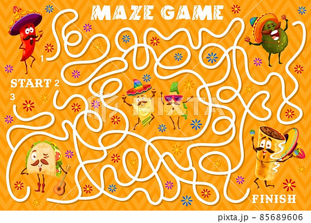 Labyrinth maze make a cocktail drink board game Vector Image