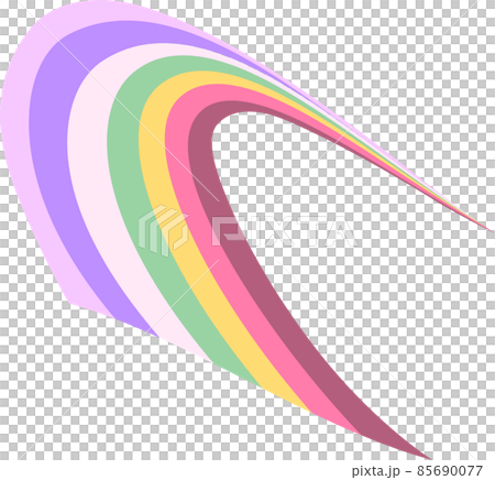 彎彩虹拱魔法彩虹色 85690077