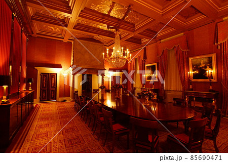 オランダ アムステルダム王宮の内装の写真素材