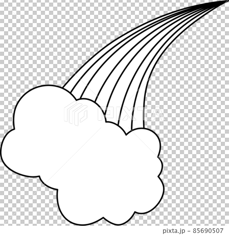 彩虹拱門和雲彩天氣魔術幻想 85690507