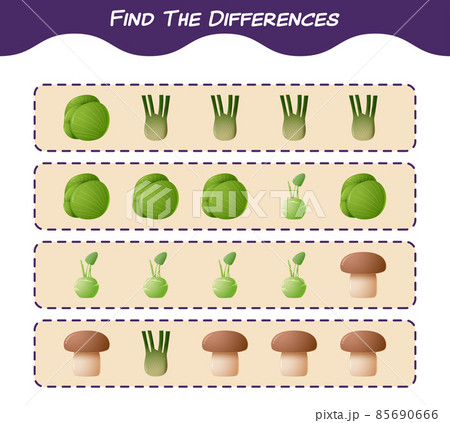 Find the differences between cartoon christmas. Searching game. Educational game for pre shool years kids and toddlers 85690666