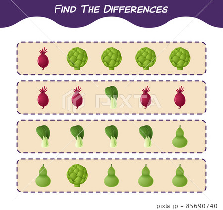 Find the differences between cartoon christmas. Searching game. Educational game for pre shool years kids and toddlers 85690740