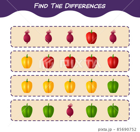 Find the differences between cartoon christmas. Searching game. Educational game for pre shool years kids and toddlers 85690752