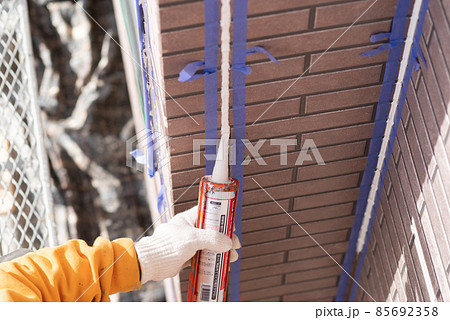 防水工事　コーキング 85692358