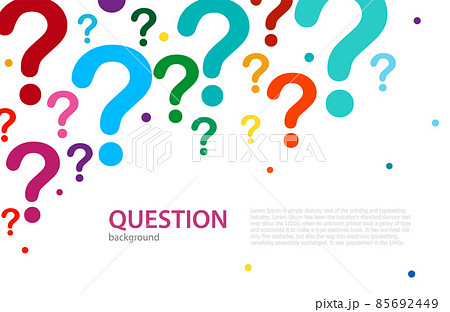 FAQ banner. Asking questions. Ask for help. Vector illustration 85692449