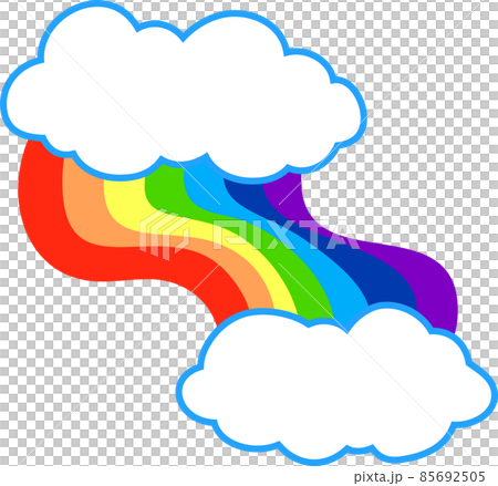 彩虹拱門和雲彩 雨後的彩虹 幻想 彩虹拱門和雲彩 雨後的彩虹 幻想 85692505