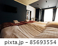 Hotel rooms. Wood finish. Beautiful nice interior 85693554
