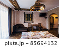 Hotel rooms Wood finish. Beautiful nice interior 85694132