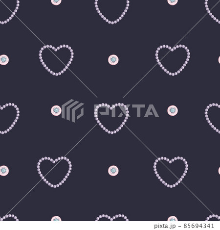 Love texture - seamless pattern with hearts. Tie Dye Wash. brush strokes on a white background. Romantic decorative background for Valentine's day gift paper, wedding decor or fabric textile. 85694341