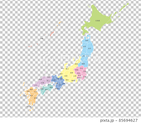 Locally color-coded Japanese maps, Japanese 85694627