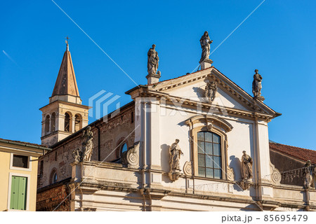 Facade of the Church of Santa Maria dei Servi in Vicenza Veneto Italy 85695479