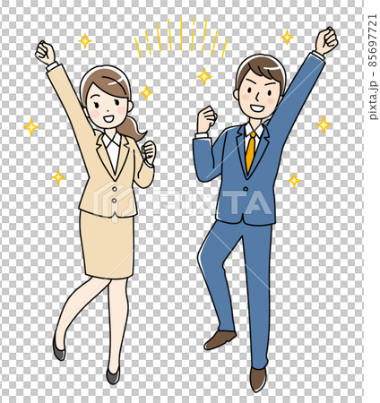 Men and women of energetic young office workers (color) Men and women of energetic young office workers (color) 85697721