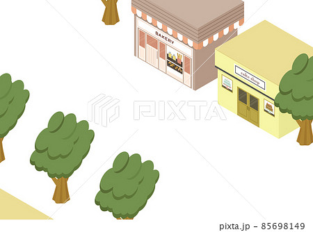 街並みのアイソメイラスト 85698149