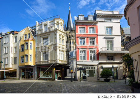 Colorful houses in the Old town of Aachen, Germany 85699706