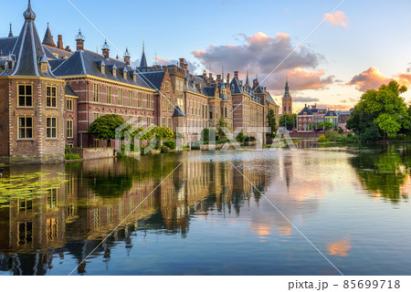 The Binnenhof castle in the Hague city, Netherlands 85699718