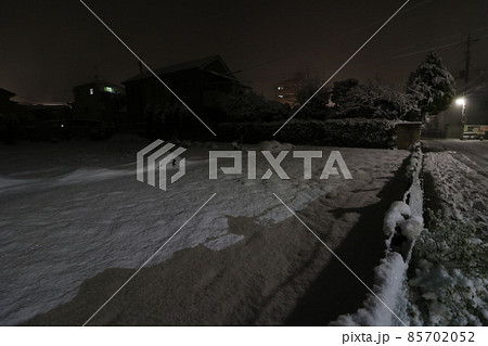 2022年1月の大雪が降った東京都足立区 85702052