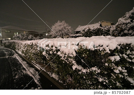 2022年1月の大雪が降った東京都足立区 85702087