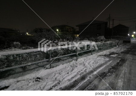 2022年1月の大雪が降った東京都足立区 2022年1月の大雪が降った東京都足立区 85702170