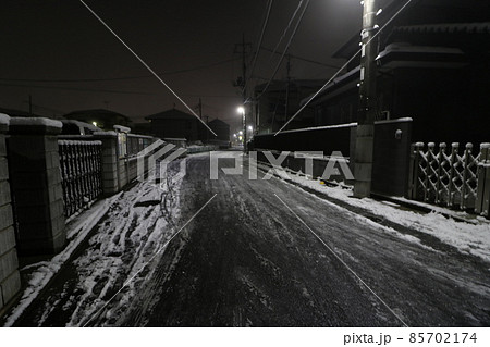 2022年1月の大雪が降った東京都足立区 2022年1月の大雪が降った東京都足立区 85702174