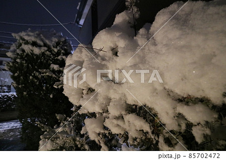 2022年1月の大雪が降った東京都足立区 85702472