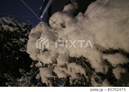 2022年1月の大雪が降った東京都足立区 85702473