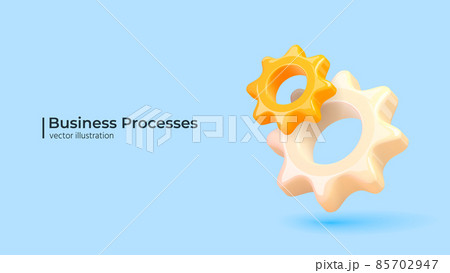 Technology Teamwork and Cooperation - Realistic 3d design. 85702947