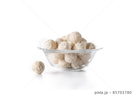 Homemade coconut balls 85703780