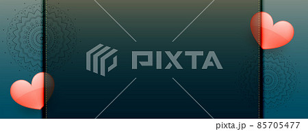 love banner with two heart and text space love banner with two heart and text space 85705477