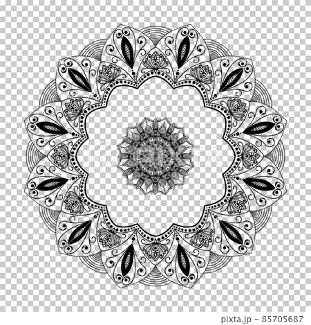 Mandala flower shape, vector design decorate for background 85705687
