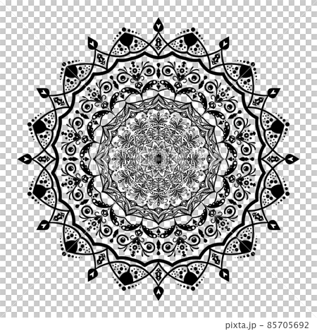 Mandala flower shape, vector design decorate for background 85705692
