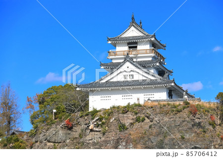 【大分県】晴天下の杵築城天守閣 85706412