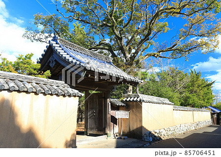 【大分県】晴天下の藩校跡（杵築城下町） 85706451
