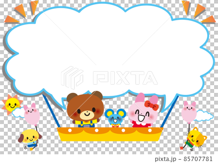 Frame balloon animal cute Frame balloon animal cute 85707781