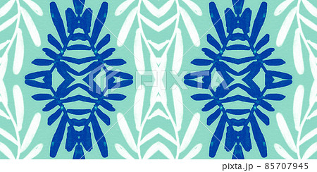 Flowers folk design. Seamless ethnic ornament. Hand drawn bohemian print. Flowers folk design. Seamless ethnic ornament. Hand drawn bohemian print. 85707945