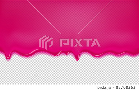 Pink transparent jelly template. Vector illustration 85708263